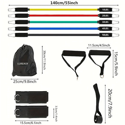 Kit de bandas de resistencia 11 pzs- PowerBand Kit
